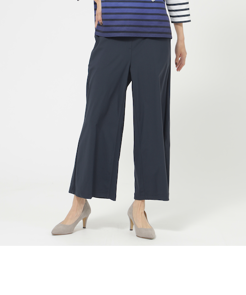 【接触冷感】【ウォッシャブル】メリルハイテンションクロップドパンツ