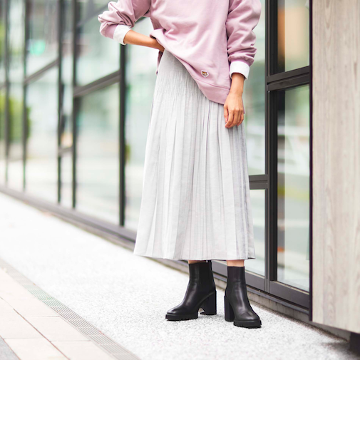 【カタログ掲載品】【ウォッシャブル】レーヨンシルクシャーリングスカート