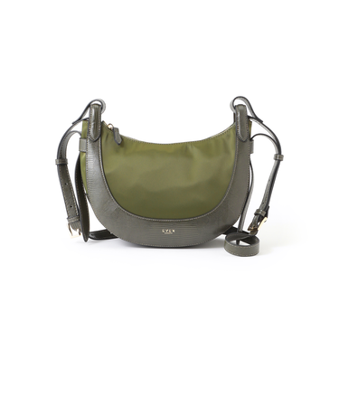 サテンコンビ ショルダーバッグ