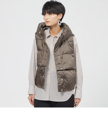 【カタログ掲載品】【ウォッシャブル】マルチウェイシャンブレータフタダウンベスト