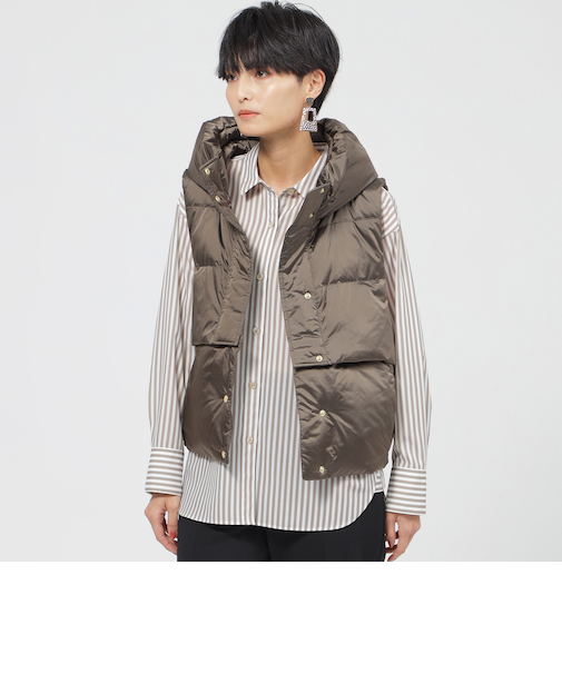 【カタログ掲載品】【ウォッシャブル】マルチウェイシャンブレータフタダウンベスト