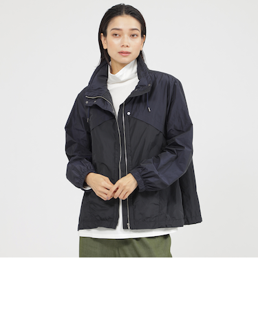 【カタログ掲載品】【ウォッシャブル】シャンブレータフタスタンドカラーブルゾン