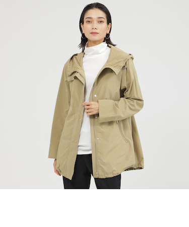 【はっ水】【ウォッシャブル】マイクロタフタミドルコート