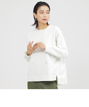 【カタログ掲載品】【100回洗っても型崩れしない】【ウォッシャブル】テックスブリッドクルーネックプルオーバーニット