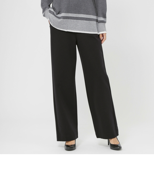 【吸湿発熱】【保温性】【ウォッシャブル】デュアルウォームワイドストレートパンツ