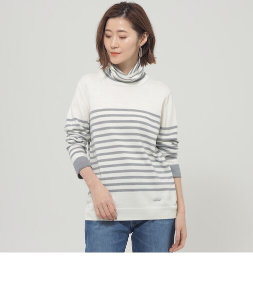 【カタログ掲載品】【ウォッシャブル】ダブルタートルネックプルオーバーニット