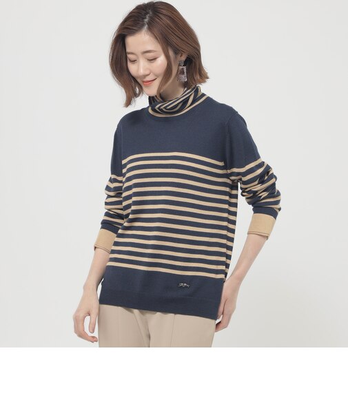 【カタログ掲載品】【ウォッシャブル】ダブルタートルネックプルオーバーニット