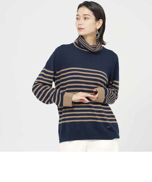 カタログ掲載品】【ウォッシャブル】ダブルタートルネックプル