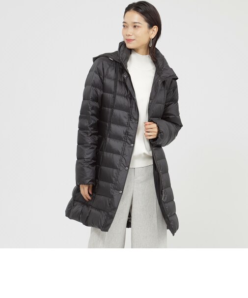 【カタログ掲載品】【ウォッシャブル】【グリーンダウン】ライトタフタロングダウンコート