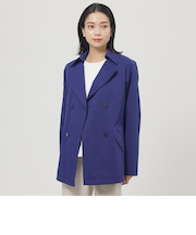 【はっ水】【保温性】【ウォッシャブル】ストレッチツイルスプリングPコート