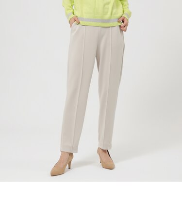 【シーズンレスに活躍！】【マシンウォッシャブル】ダンボールニットピンタックパンツ