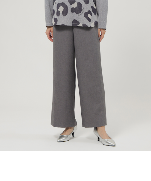 【マシンウォッシャブル】ツイードライクワイドパンツ