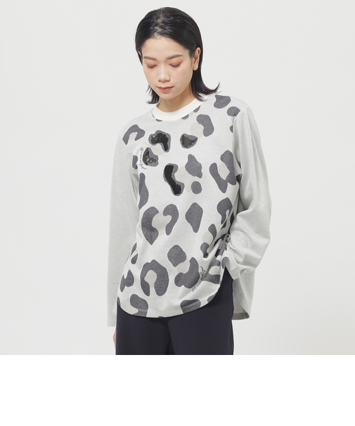 【ウォッシャブル】パンサージャカードカットソー