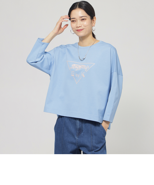 【ウォシャブル】イニシャルパンサープリントカットソー