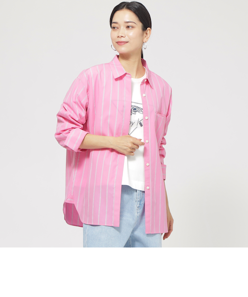 ウォッシャブル】ラメストライプシャツ｜エヴェックス バイ クリツィア
