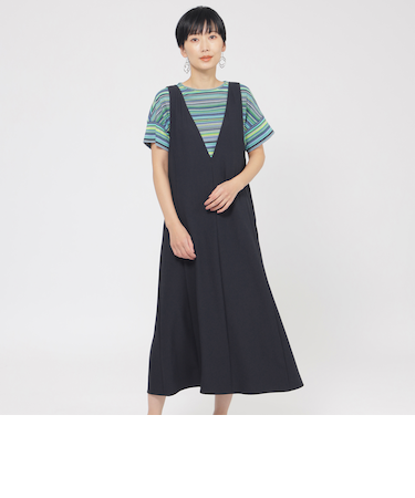 【接触冷感】【吸水速乾】【UV対策】【ウォッシャブル】kireriジャンパースカート