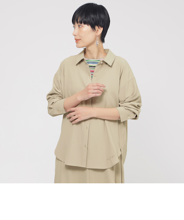 【接触冷感】【吸水速乾】【UV対策】【ウォッシャブル】kireriシャツブラウス