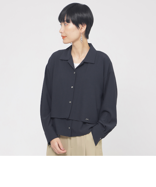 【接触冷感】【吸水速乾】【UV対策】【ウォッシャブル】kireriレイヤードシャツ