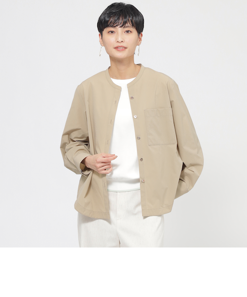 【防しわ】【UV対策】【ウォッシャブル】テックスブリッドシャツジャケット