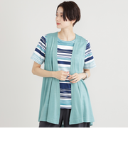 【ウォッシャブル】ハイゲージジレ