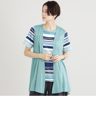 【ウォッシャブル】ハイゲージジレ