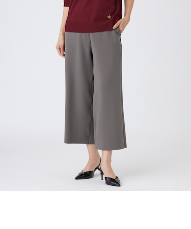 【シーズンレスに活躍!】【マシンウォッシャブル】ダンボールニットワイドパンツ