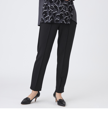 【シーズンレスに活躍!】【マシンウォッシャブル】ダンボールニットピンタックパンツ