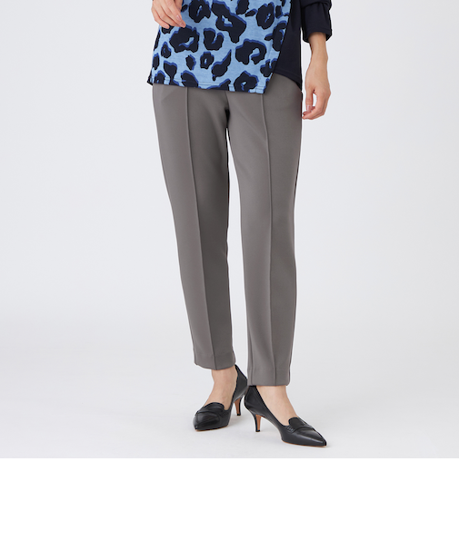 【シーズンレスに活躍!】【マシンウォッシャブル】ダンボールニットピンタックパンツ