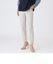 【シーズンレスに活躍！】【マシンウォッシャブル】ダンボールニットピンタックパンツ