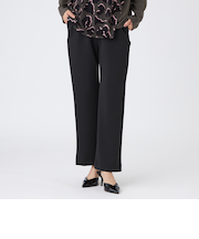 【シーズンレスに活躍!】【マシンウォッシャブル】ダンボールニットストレートパンツ