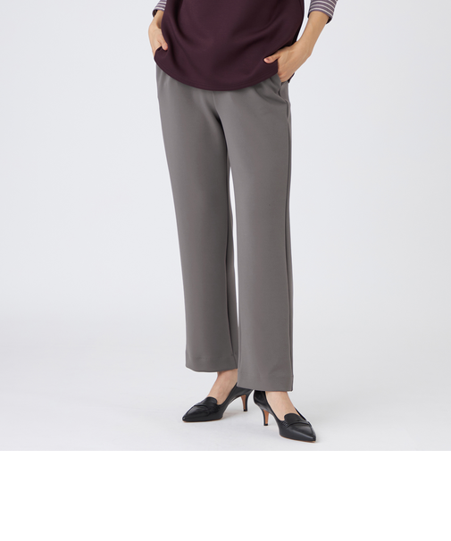 【シーズンレスに活躍!】【マシンウォッシャブル】ダンボールニットストレートパンツ