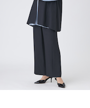 【吸水速乾】【遮熱】【着用じわ防止】【ストレッチ性】ドライメランジワイドパンツ