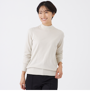 【カタログ掲載】【ウォッシャブル】ラメハイゲージニットハイネックプルオーバー