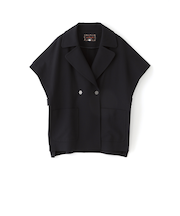 【防しわ】【イージーケア】【マシンウォッシャブル】オータムタンブラーポンチョジレ