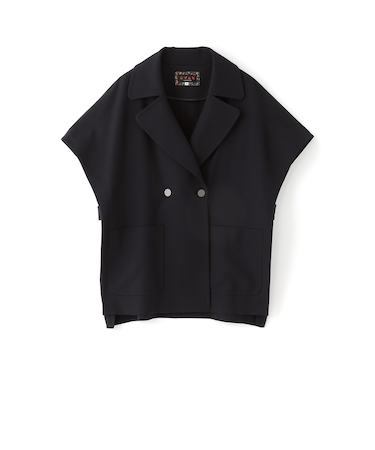 【防しわ】【イージーケア】【マシンウォッシャブル】オータムタンブラーポンチョジレ