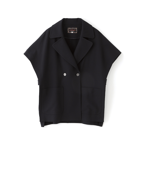 【防しわ】【イージーケア】【マシンウォッシャブル】オータムタンブラーポンチョジレ