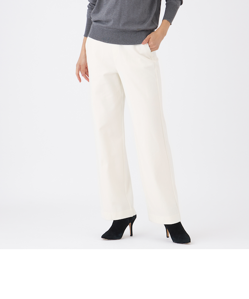 【ベストセラー】【マシンウォッシャブル・保温性・吸湿発熱】デュアルウォームワイドパンツ