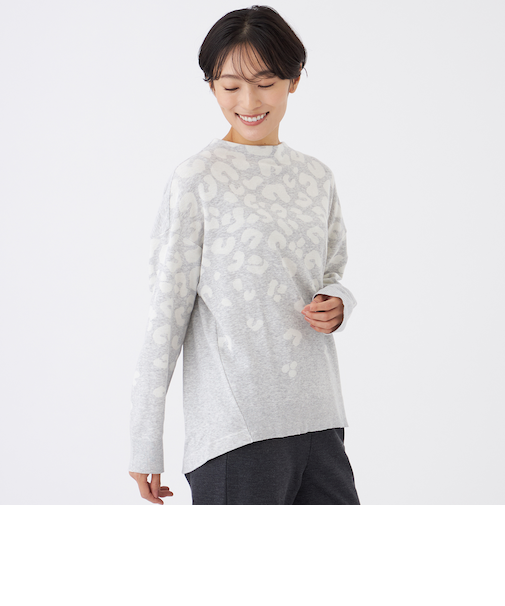 【カタログ掲載】【ウォッシャブル】パンサーグラデーションニットソー