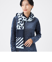 【ウォッシャブル】パッチワークニットストール