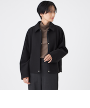 【カタログ掲載】【ウォッシャブル】ウールライクジャージ―ブルゾン