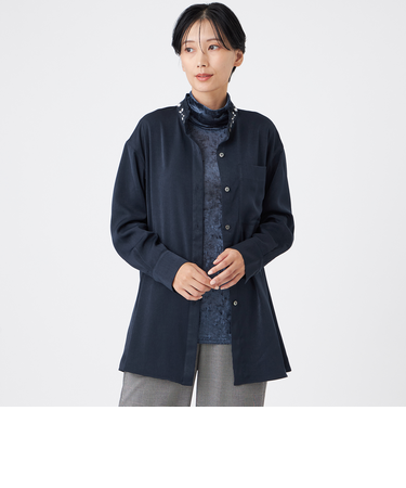 【カタログ掲載】フィブリルライクサテンビジューシャツ