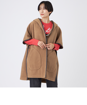 【カタログ掲載】ウールライクニードルパンチケープジレ