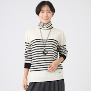 【カタログ掲載】【ウォッシャブル】ダブルタートルネックニットプルオーバー