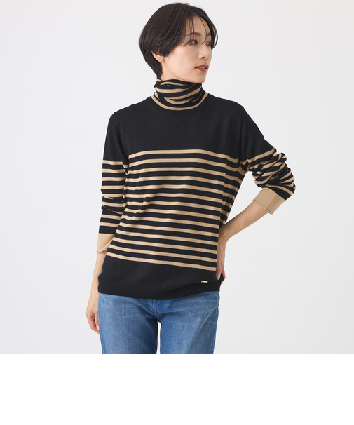 【追加・カタログ掲載・ウォッシャブル】ダブルタートルネックニットプルオーバー