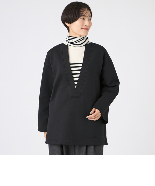 【ウォッシャブル】ライトダンボールスキッパープルオーバー