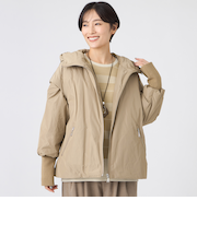 【SANYO Style EDITION掲載】【ウォッシャブル】2WAYスムースタフタダウンジャケット