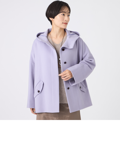 【SANYO Style EDITION掲載】ウールスーパービーバーフーデッドコート