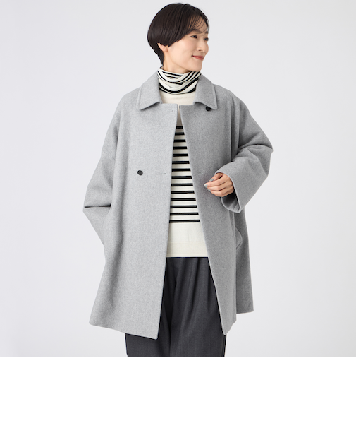 【SANYO Style EDITION掲載】ウールスーパービーバーステンカラーコート