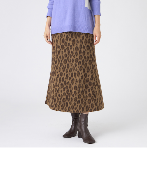 【SANYO Style EDITION掲載】ウールパンサージャカードタイトスカート