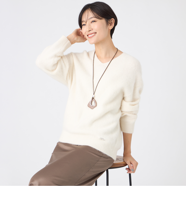 【SANYO Style EDITION掲載】フォックスウールファーニットプルオーバー